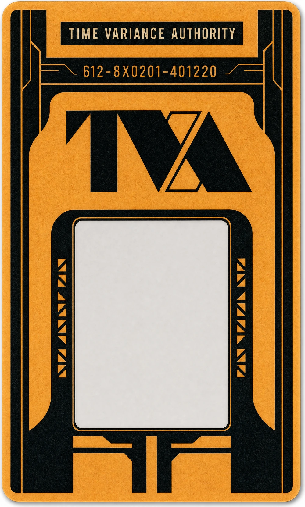 TVA Temporal ID Badge template